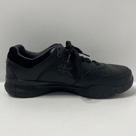 Kuru Kinetic Mens Size 13 Black Athletic Leather Walking Shoes Sneakers - Picture 7 of 10